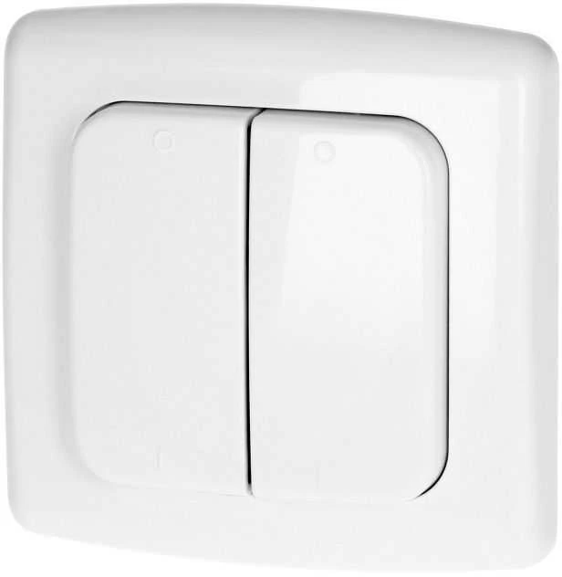 Orno Switch with 2 channels and radio transmitter, used for wireless control of flush-mounted switches and sockets (OR-SH-1751) (Atnaujinta)