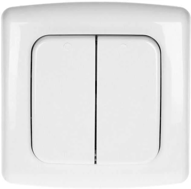 Orno Switch with 2 channels and radio transmitter, used for wireless control of flush-mounted switches and sockets (OR-SH-1751) (Atnaujinta)