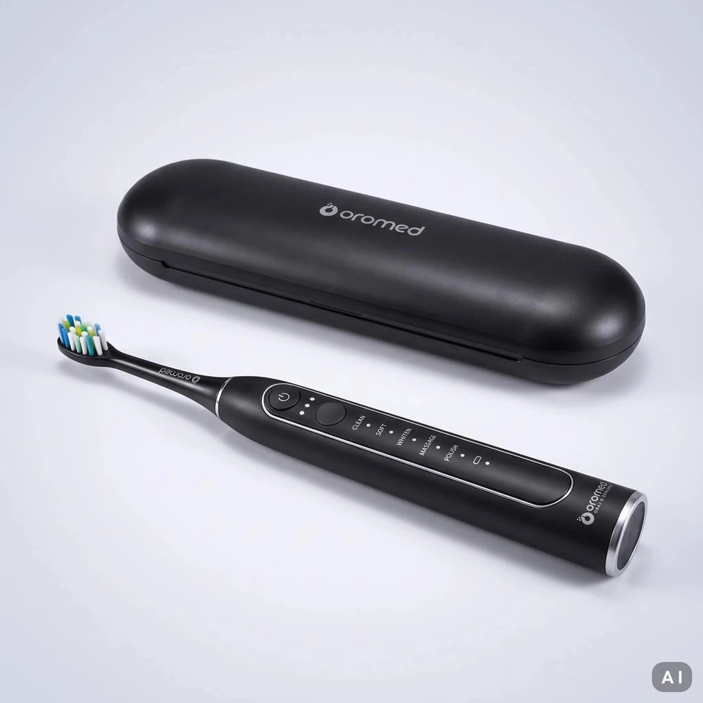 Oro-med Sonic dantų šepetėlis ORO SONIC NEXT PRO Juodas OROMED