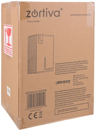 Zortiva air dehumidifier