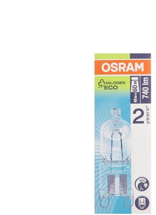 Halogeninė lemputė Osram T12, 50W, G9, 2800K, 740lm