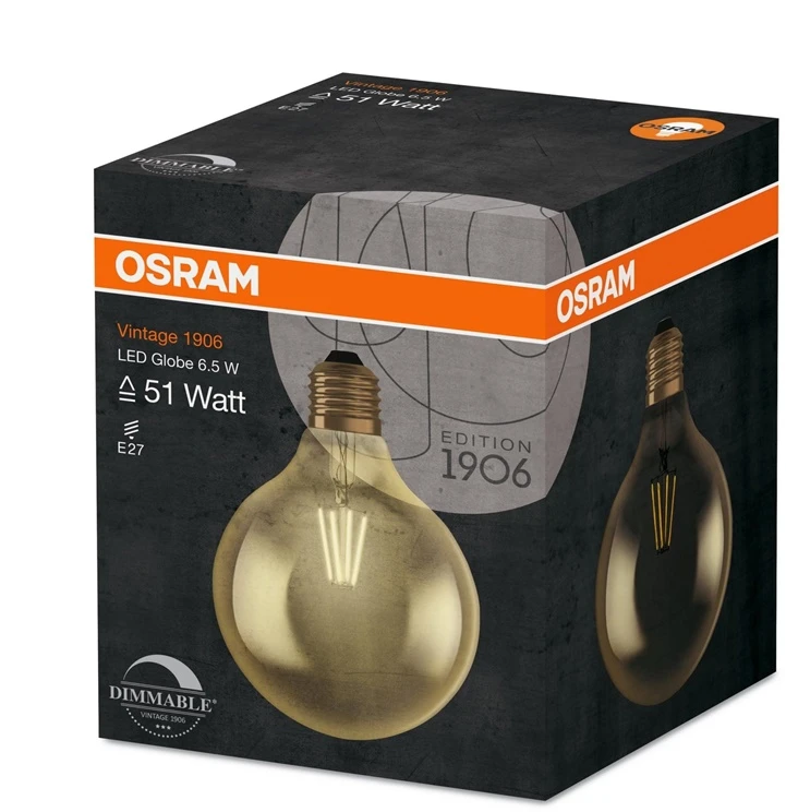 Osram <p>LED lemputė Vintage 1906© LED 55 DIM 7 W/2500K E27</p>