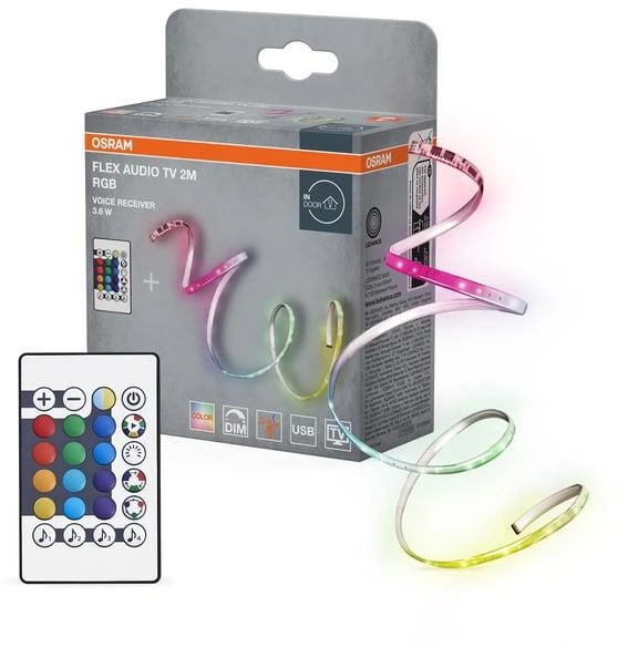 Ledvance JUOS RINK LED USB 3.6W RGB 2M RC TVMUZIKA