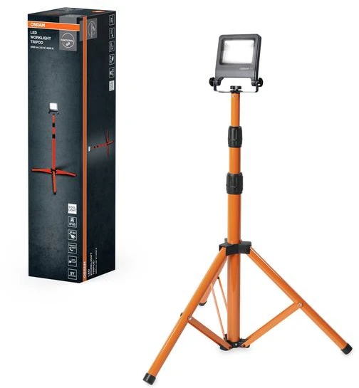 Osram 20W LED prožektorius su stovu WORKLIGHTS, tamsiai pilkas, 4000K, IP65
