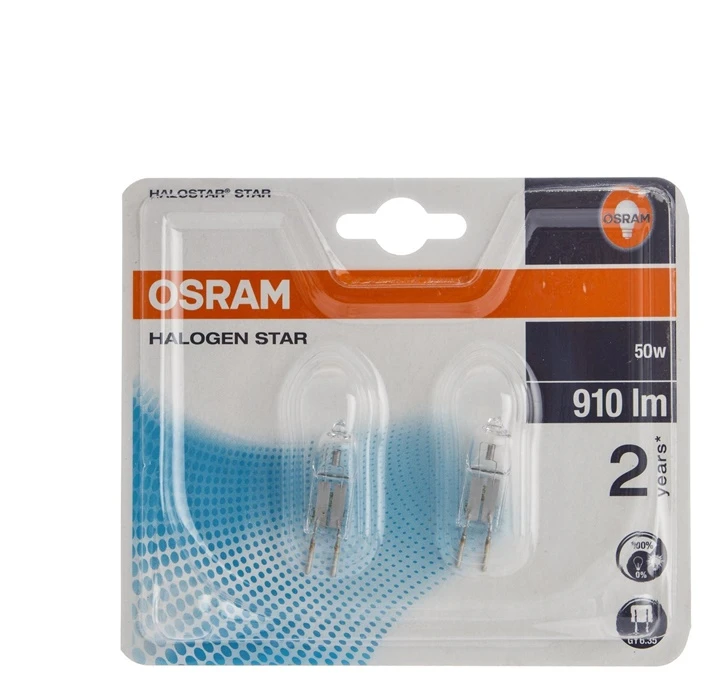 Osram HALOGENINĖ LEMPA (50 W; 12 V; GY6.35; 2 vnt.)