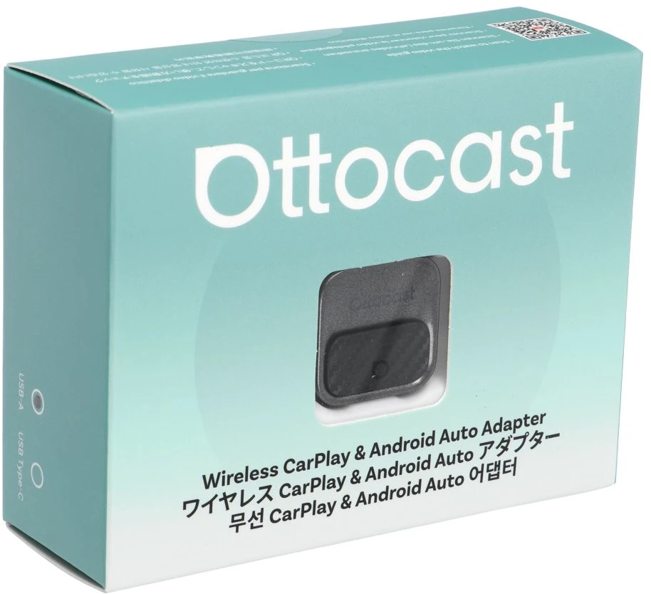 Ottocast Wireless car adapT3er OT3T3OCAST3 CA525-T3 juodas