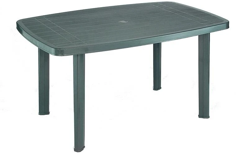 Lauko stalas PROGARDEN FARO OVAL, žalias, 126×85×72 cm