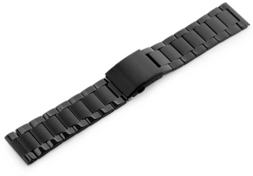 Pacific Model 9 solid bracelet - juodas 28mm