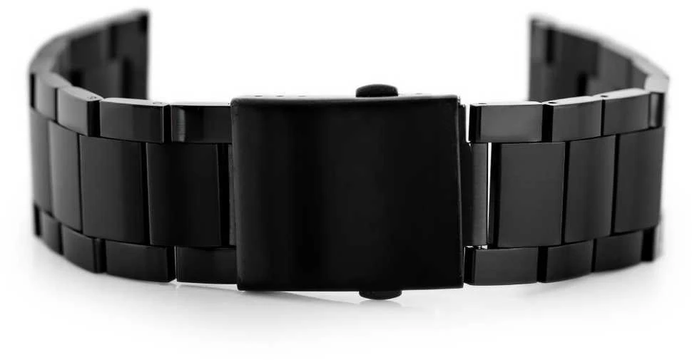 Pacific Model 9 solid bracelet - juodas 28mm