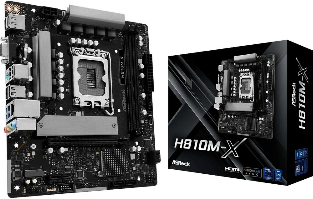 ASRock H810M-X pagrindinė plokštė