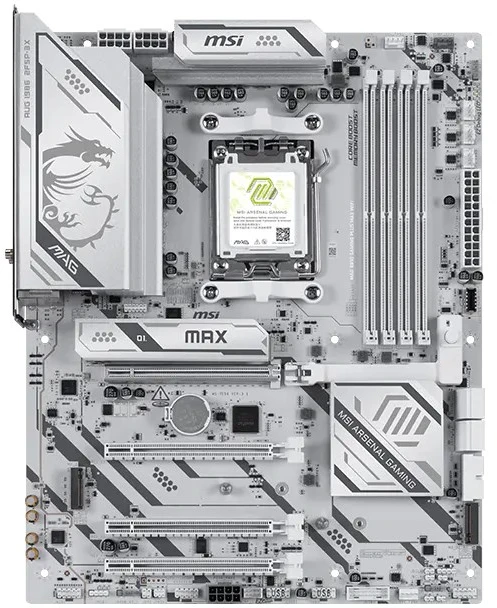 MSI MAG B850 GAMING PLUS MAX WIFI pagrindinė plokštė AMD B850 su AM5 ATX lizdu