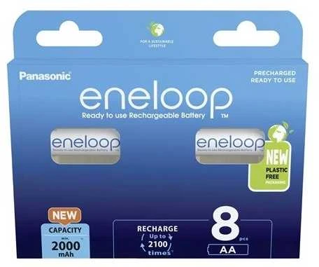Įkraunamos baterijos PANASONIC ENELOOP AA 2000 mAh 8 vnt. (BK-3MCDE/8HH)