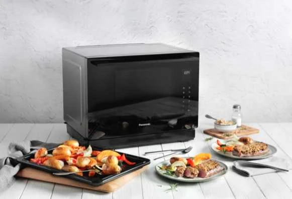 Mikrobangų krosnelė su kepsininės funkcija Panasonic NNCS88LBEPG, 1000 W, 31 l, Juoda