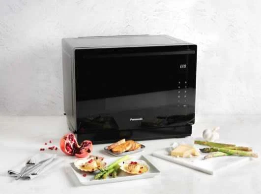 Mikrobangų krosnelė su kepsininės funkcija Panasonic NNCS88LBEPG, 1000 W, 31 l, Juoda