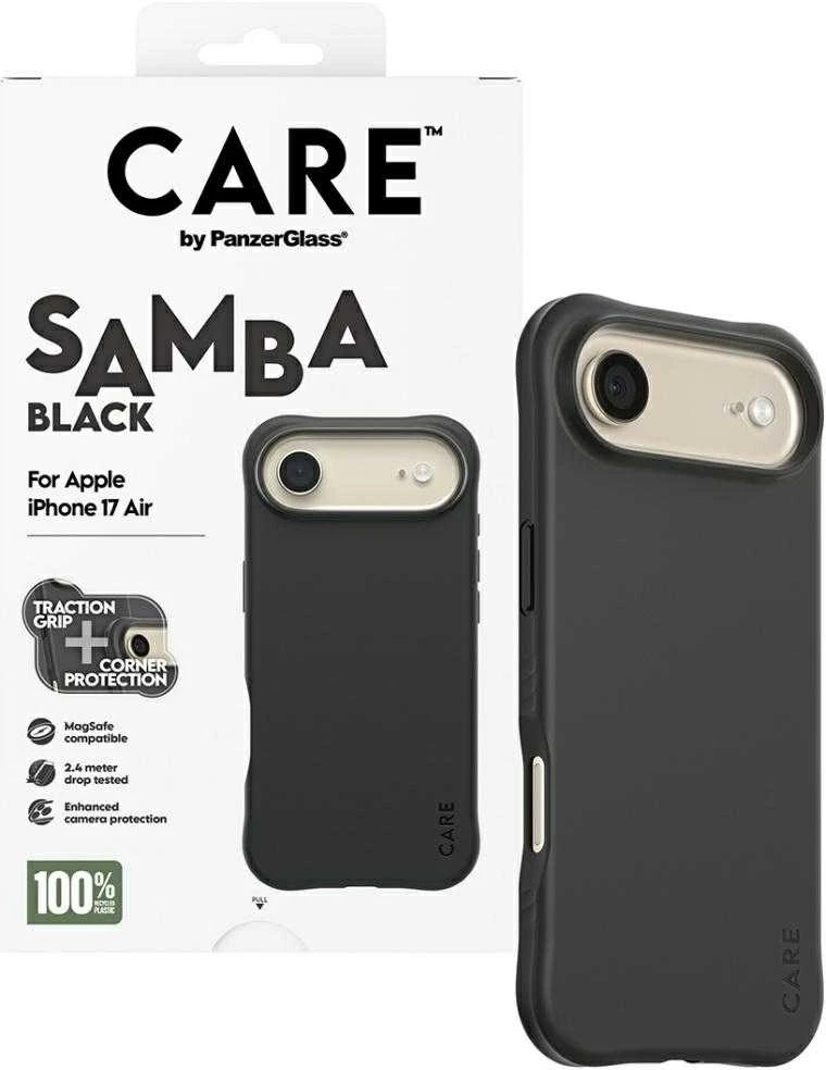 „Panzer Glass CARE by PanzerGlass“ madingas „Samba MagSafe“ dėklas, skirtas „iPhone Air“ – Juodas