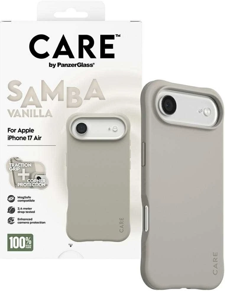 „Panzer Glass CARE by PanzerGlass“ madingas „Samba MagSafe“ dėklas, skirtas „iPhone Air“ – pilkas