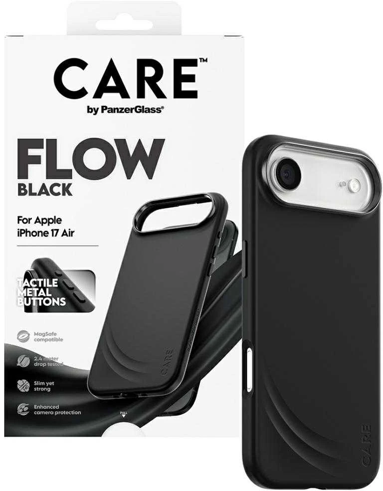 „Panzer Glass CARE by PanzerGlass“ su „FLOW MagSafe“ dėklu, skirtu „iPhone Air“ – Juodas
