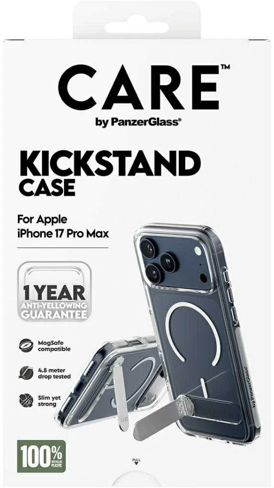 „Panzer Glass CARE by PanzerGlass“ apsauginis dėklas su „MagSafe“ laikikliu, skirtas „iPhone 17 Pro Max“ – skaidrus