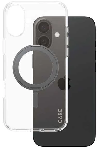 Panzer Glass CARE by PanzerGlass Feature Kickstand Case Apple iPhone 16 Plus 6.7" dėklas telefonui juodos spalvos/dėklas telefonui juodos spalvos MagSafe 1323