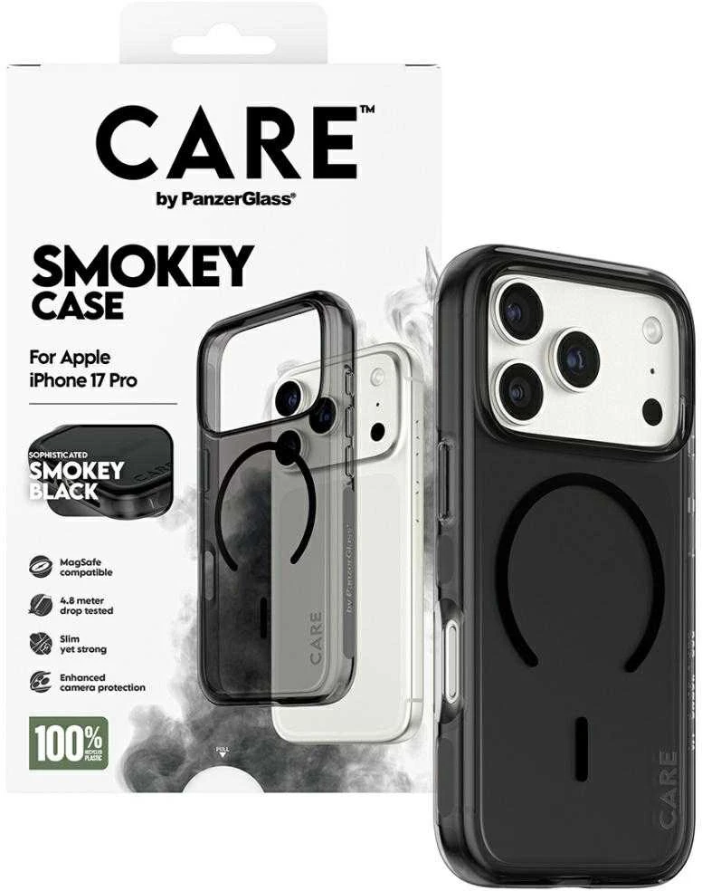 „Panzer Glass CARE by PanzerGlass“ flagmano „Urban Explorer“ dėklas su „Juodas MagSafe“, skirtas „iPhone 17 Pro“ - Juodas