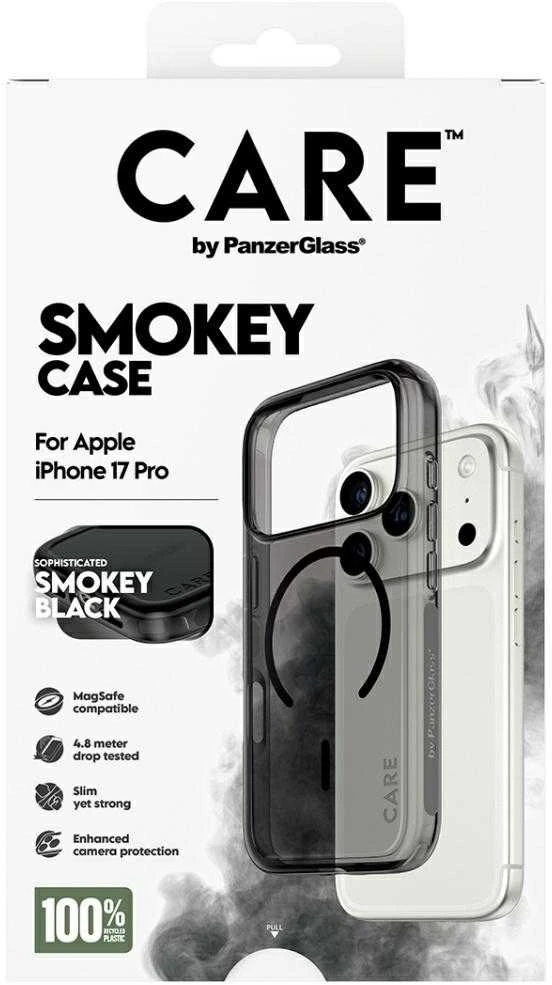 „Panzer Glass CARE by PanzerGlass“ flagmano „Urban Explorer“ dėklas su „Juodas MagSafe“, skirtas „iPhone 17 Pro“ - Juodas