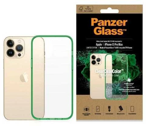 Panzer Glass PanzerGlass ClearAntibacterial Military Grade Certified Apple iPhone 13 Pro Max - dėklas telefonui skaidrus ir žalios spalvos