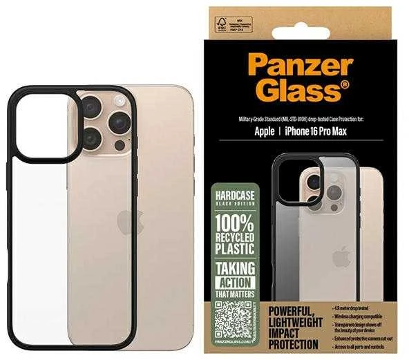 Panzer Glass PanzerGlass HardApple iPhone 16 Pro Max 6.9" dėklas telefonui juodos spalvos/dėklas telefonui juodos spalvos 1298