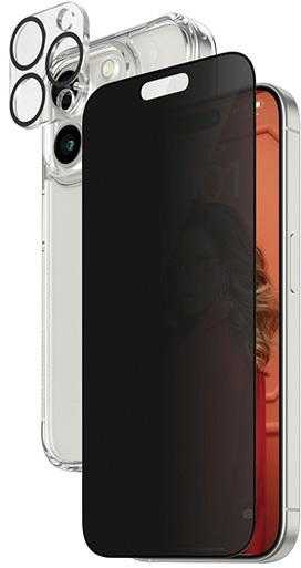 Panzer Glass PanzerGlass Privacy Bundle 3in1 dėklas telefonui skaidrus Case + Privacy Glass + Camera Protector Apple iPhone 15 Pro