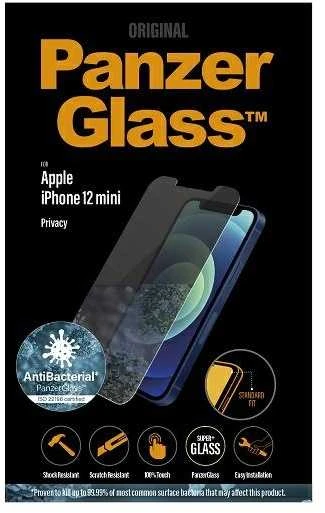Panzer Glass PanzerGlass | Apple | Skirta iPhone 12 Mini | Grūdintas stiklas | Skaidrus | Privatumo stiklas