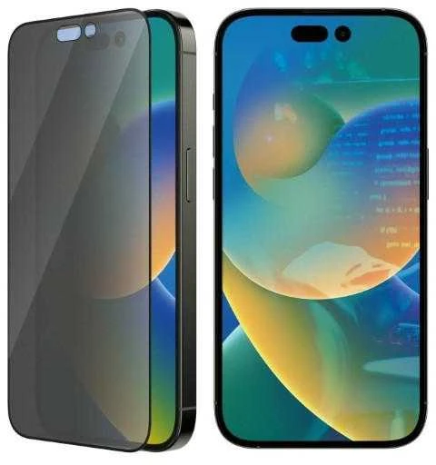 Panzer Glass PanzerGlass | Ekrano apsauga | Apple | iPhone 14 Pro | Stiklas | Juodas | Itin platus pritaikymas; Lengvas montavimas; Privatumo filtras; Atsparus pirštų atspaudams | Privatumas