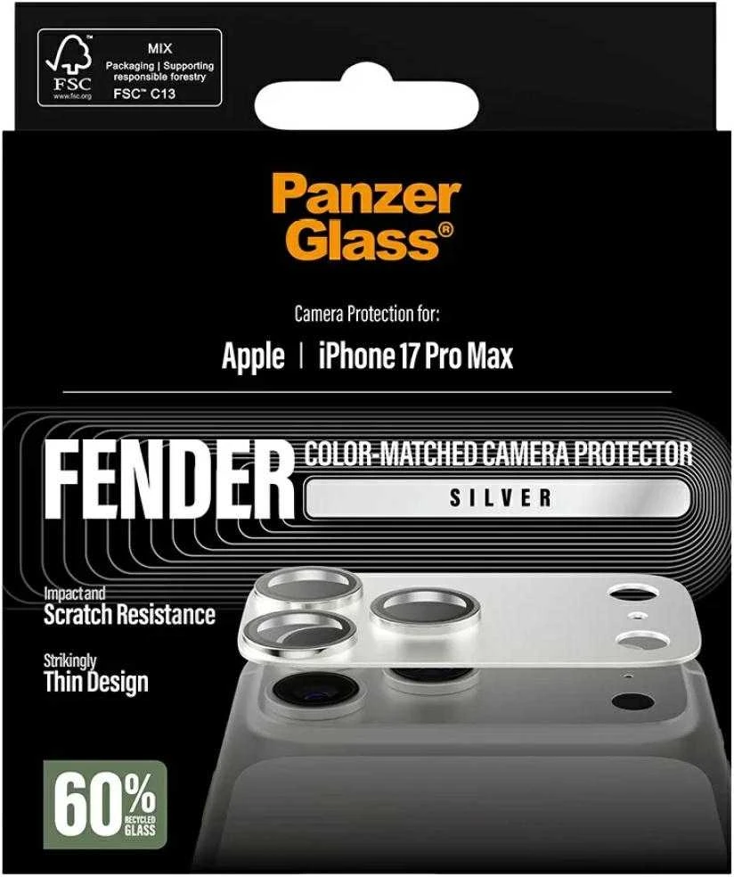 Panzer Glass PanzerGlass Fender Camera Protector for iPhone 17 Pro Max - Sidabrinis