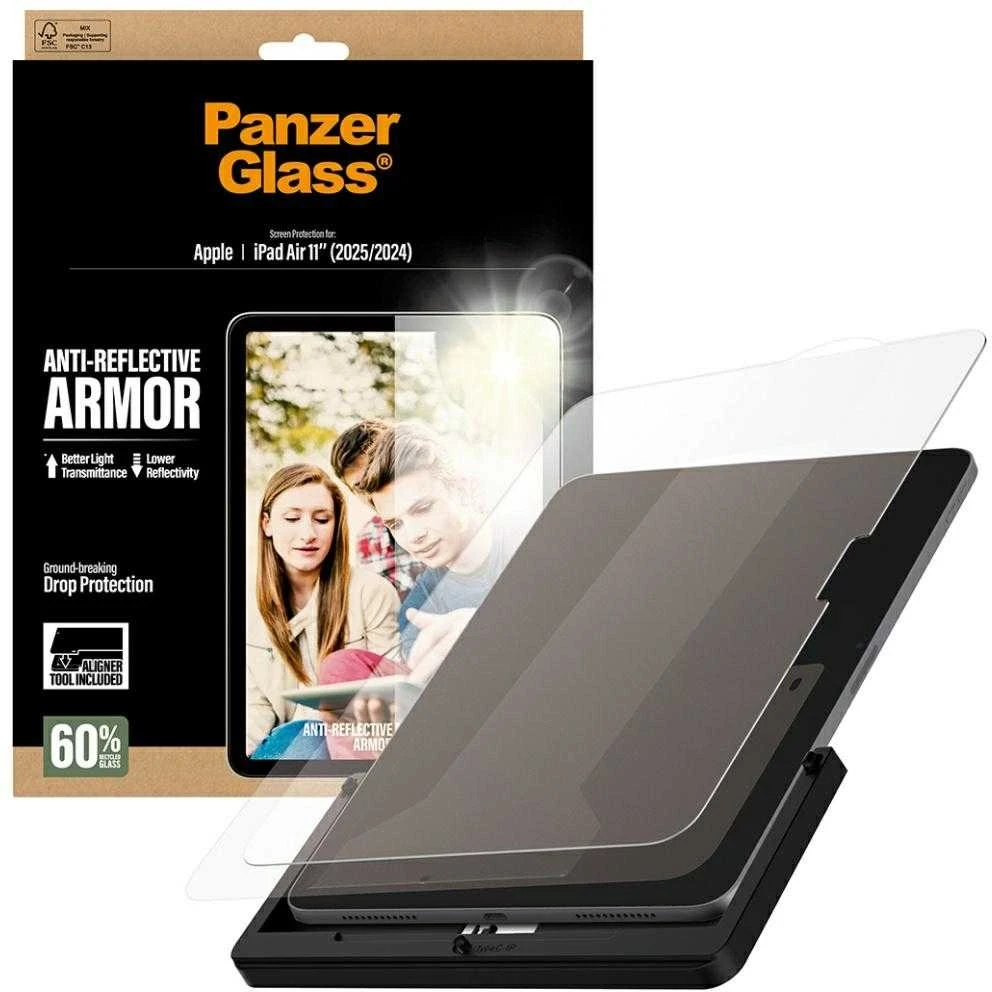 Panzer Glass „PanzerGlass“ itin plataus skersmens grūdinto stiklo apsauginis stiklas „iPad Air 11" 2025“ (7-osios kartos) / „iPad Air 11" 2024“ (6-osios kartos) planšetiniam kompiuteriui
