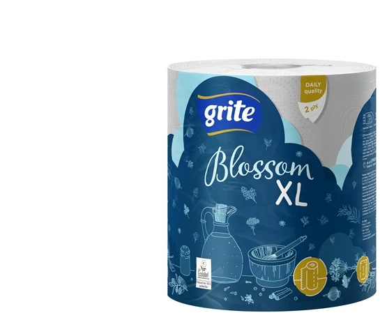 Popierinis rankšluostis Grite Blossom XL, 2 sl.