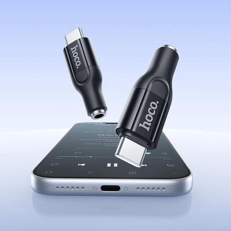 Hoco Adapteris USB C to 3,5mm UPA35 MIA juodas