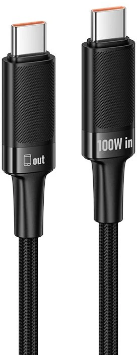 Cable USB C to USB C Hoco PD 5A 100W 1,2 m U153 Extreme juodas