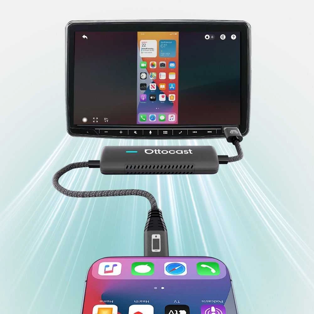 Car adapter OTTOCAST Mirrortouch CA450-T juodas