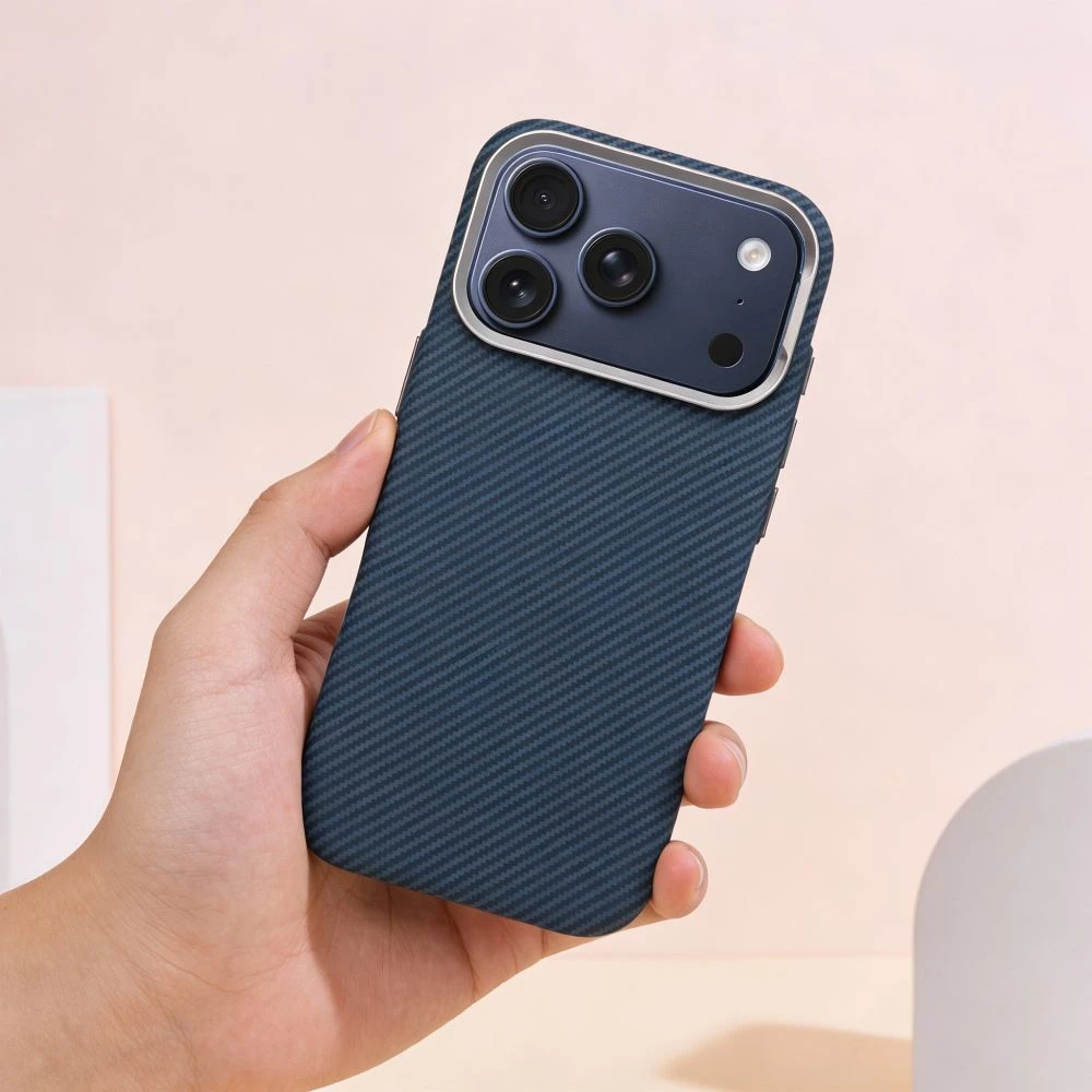 Oem Originalus „iPhone 14 PRO MAX“ K-Look dėklas, suderinamas su „MagSafe“ mėlynas