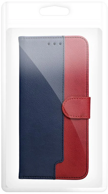 Dėklas Oem Flip case for Motorola G17 POWER Split Book navy and red