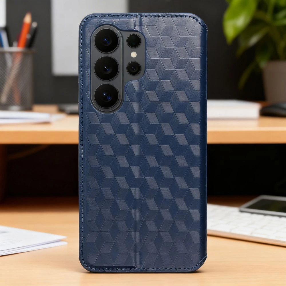 Oem Atverčiamas dėklas, skirtas Motorola G37 POWER Cubic Book, mėlynas