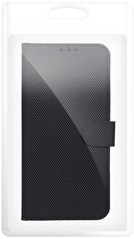Dėklas Oem Flip case for Motorola G37 POWER 4Card RFID anti-theft tech fabric juodas
