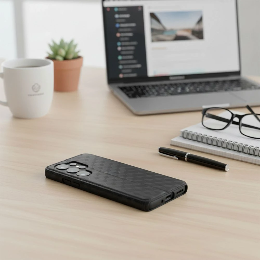 Oem Atverčiamas dėklas, skirtas Motorola G57 POWER Cubic Book, juodas