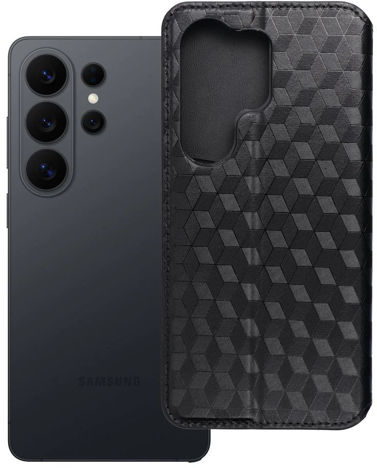 Oem Atverčiamas dėklas, skirtas Motorola G57 POWER Cubic Book, juodas
