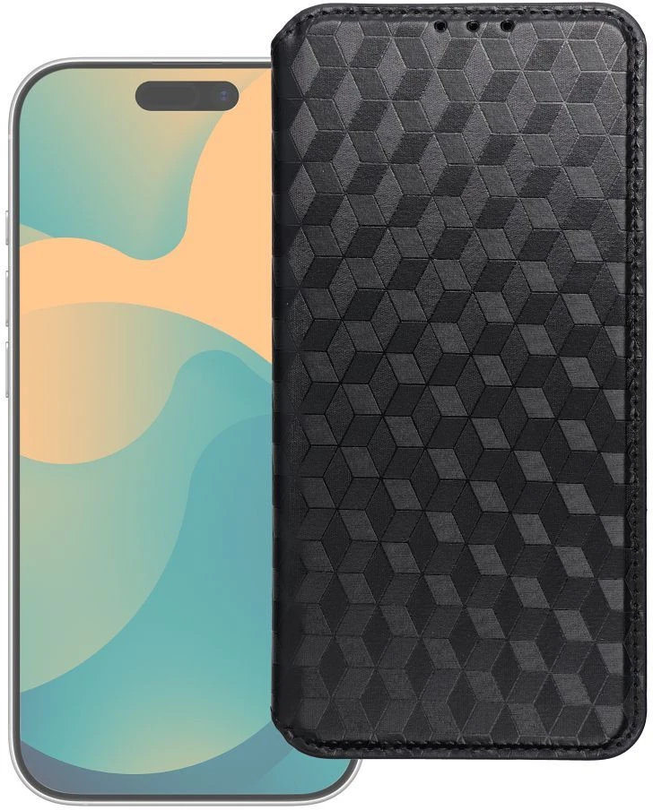 Dėklas Oem Flip case for Oppo Reno 15 Pro 5G Cubic Book juodas