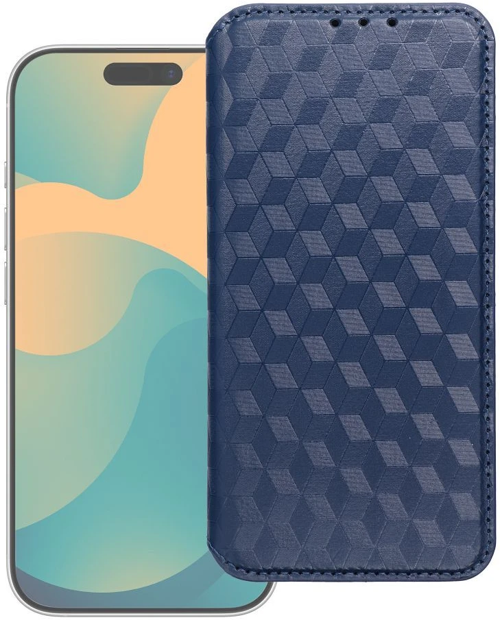 OEM atverčiamas dėklas Oppo Reno 15 Pro 5G Cubic Book mėlynas