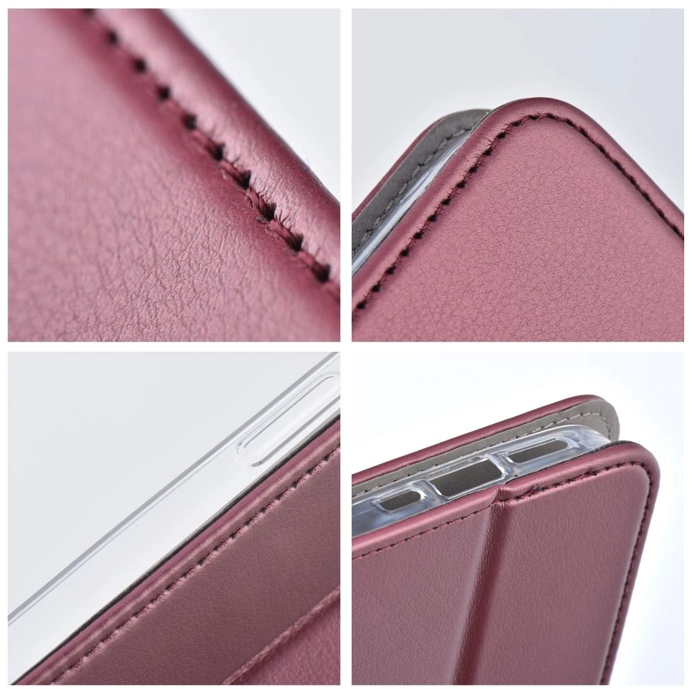 Dėklas Oem Flip case for Oppo Reno 16 PRO 5G Smart Magneto burgundy