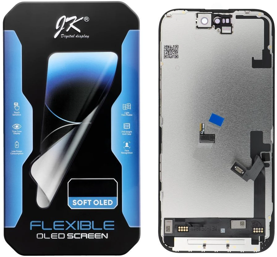 JK LCD ekranas, skirtas IPHONE 16 HARD OLED (keisti IC)