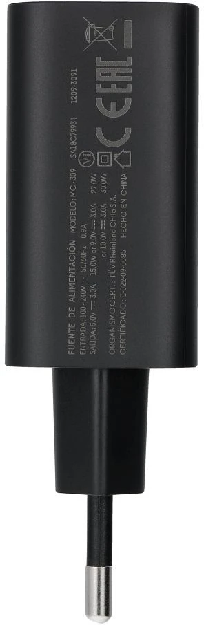 LENOVO (MOTOROLA) original charger Type C 30W MC309 juodas bulk