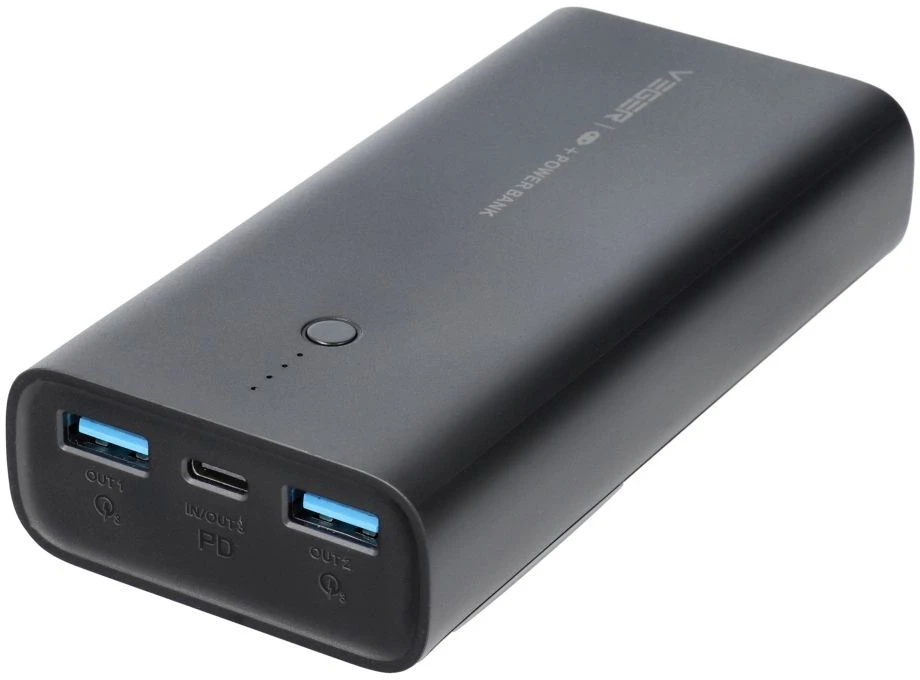 Powerbank Veger ACE100 (W1146) PD QC3.0 20W 10000 mAh juodas