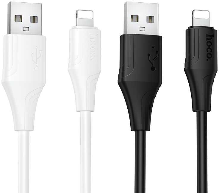 Silikoninis laidas USB C - Lightning Hoco 27W 1 m X124 juodas
