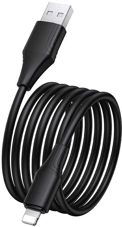 Silikoninis laidas USB C - Lightning Hoco 27W 1 m X124 juodas